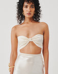 Mystery Bandeau Top in Ivory
