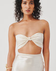 Mystery Bandeau Top in Ivory