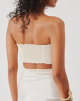 Mystery Bandeau Top in Ivory