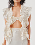 Mystery Bandeau Top in Ivory