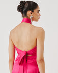 Hope Halter Neck Top in Pink