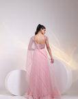 Blush Symphony Layered Lehenga