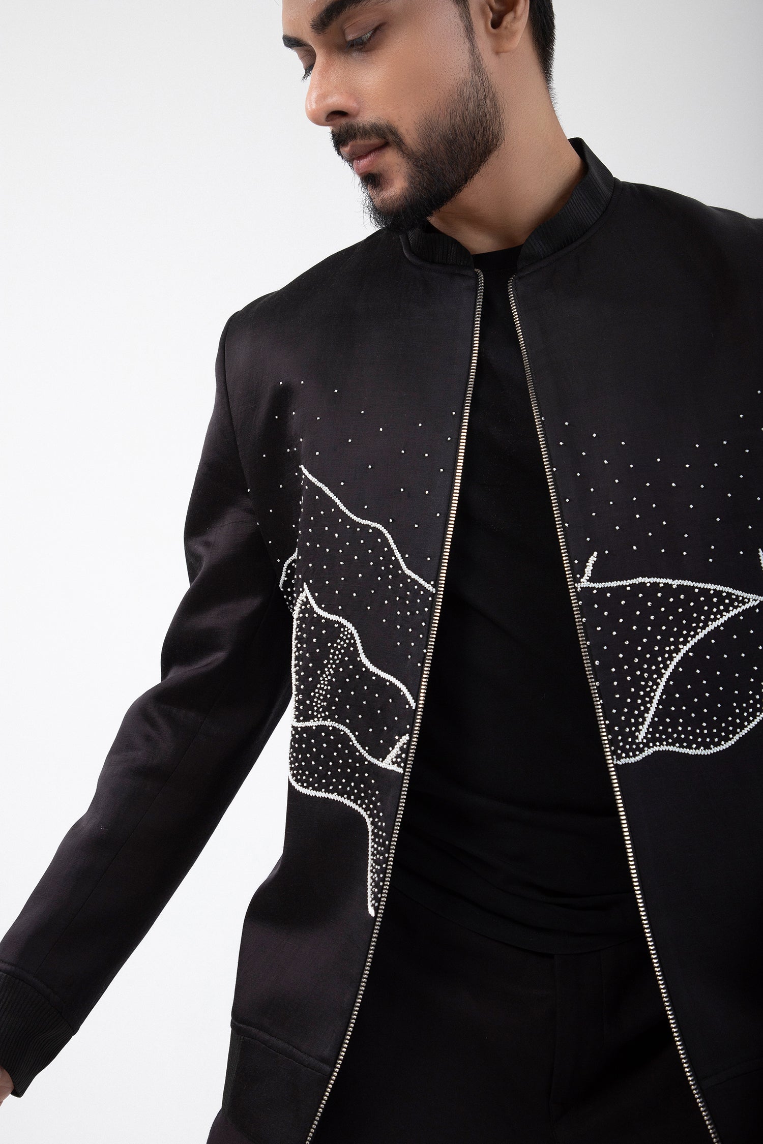 Obsidian Tide Bomber Jacket