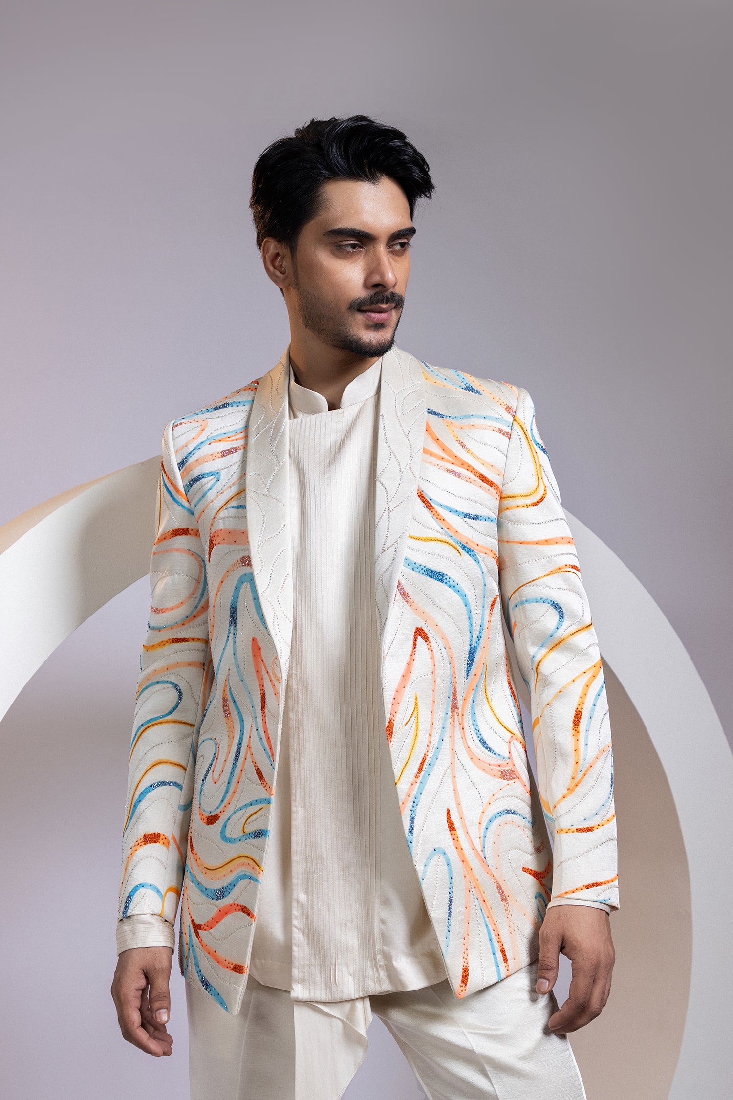 Aurora Swirl Blazer