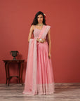 Hand-Embroidered Bustier Lehenga Set