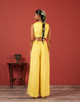 Sunshine Yellow Indo-Western Fusion Set