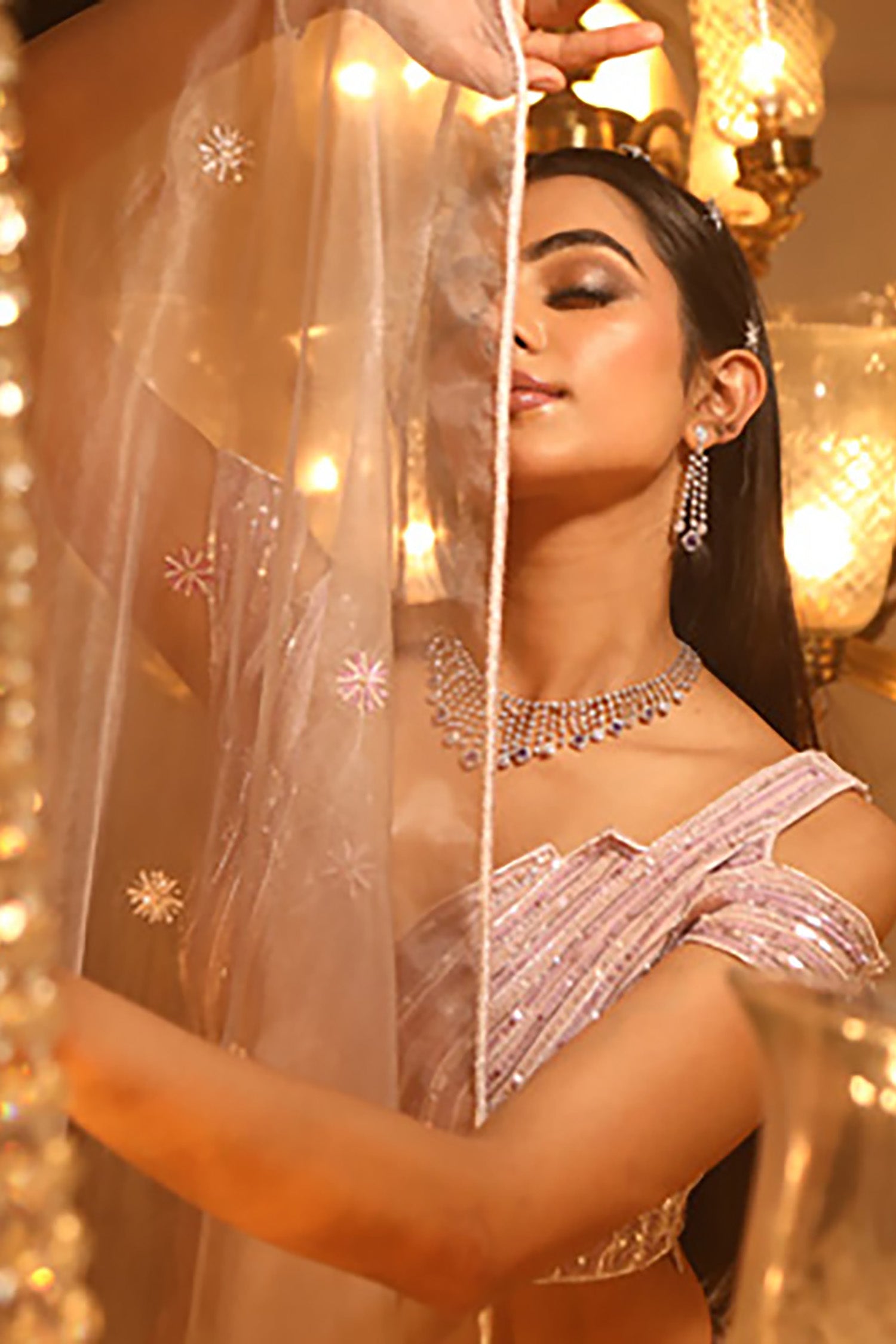 Mauvette Indo-Western