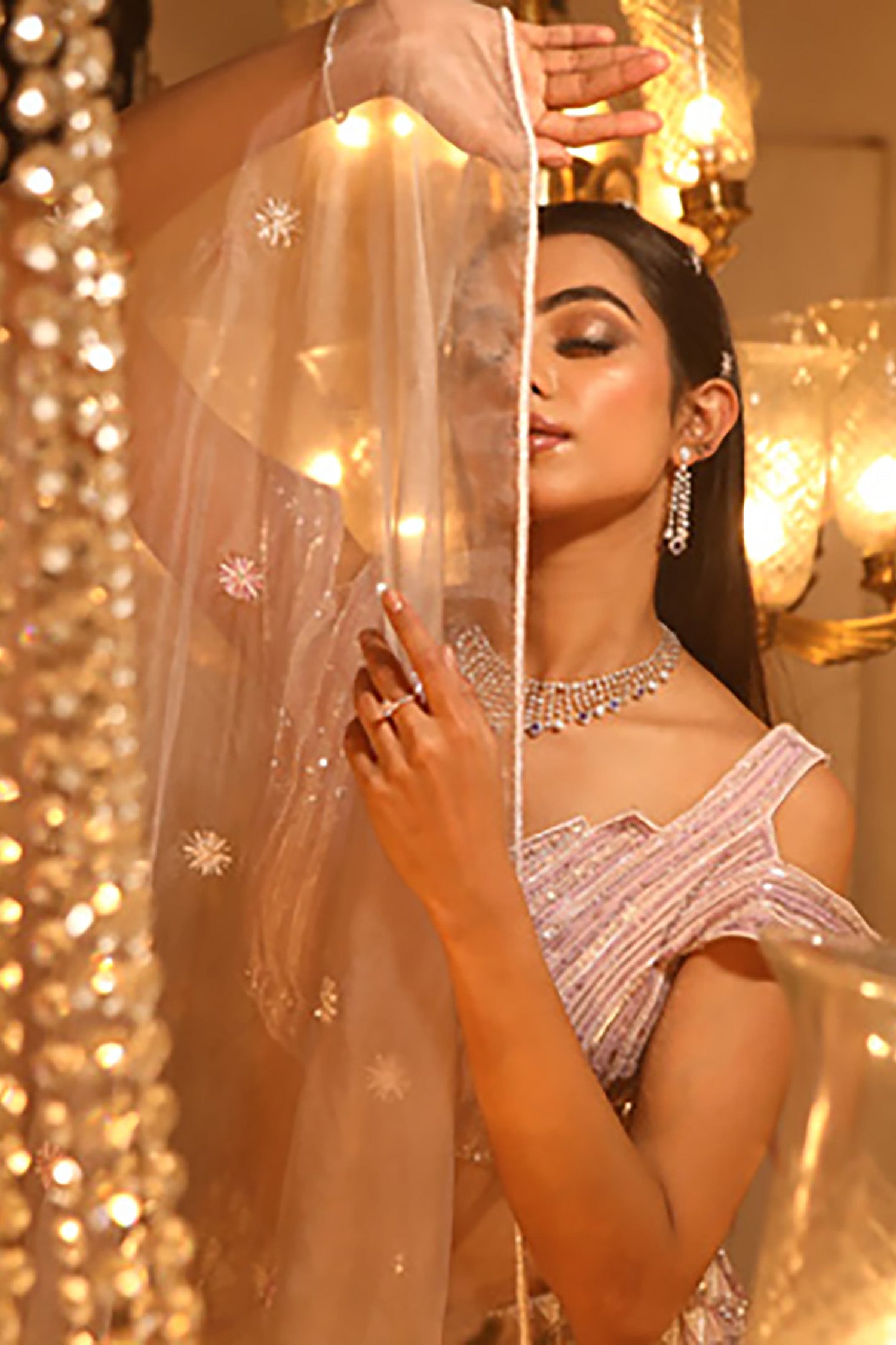 Mauvette Indo-Western