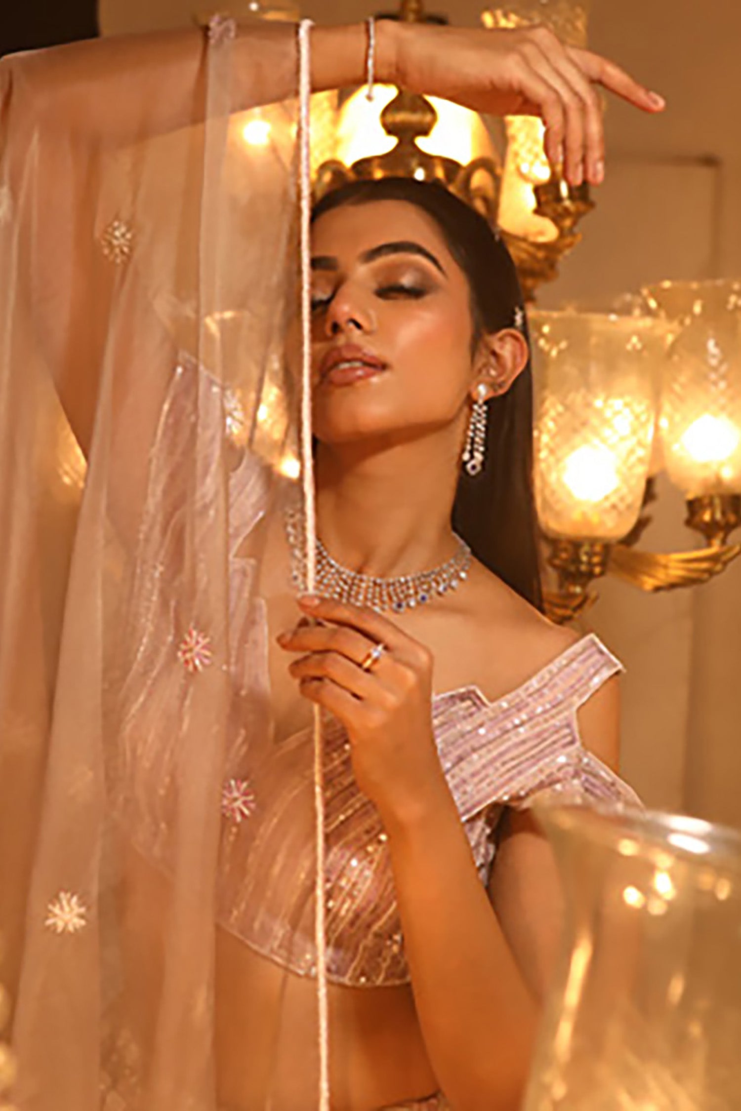 Mauvette Indo-Western