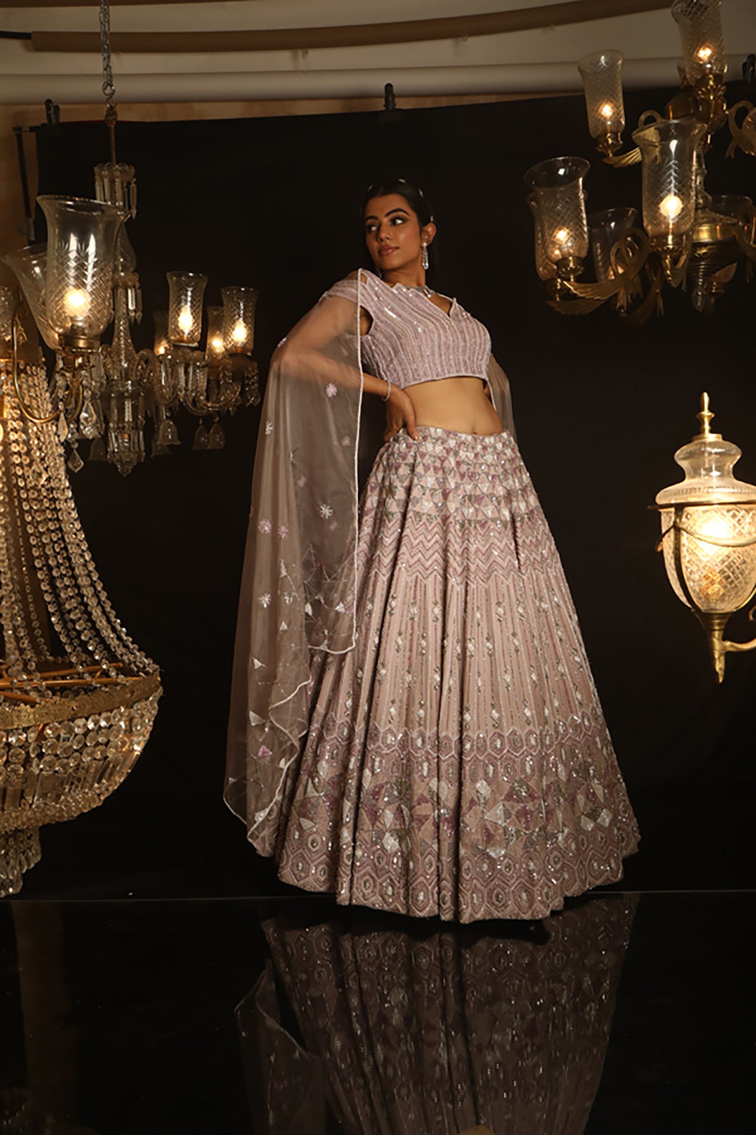 Mauvette Indo-Western