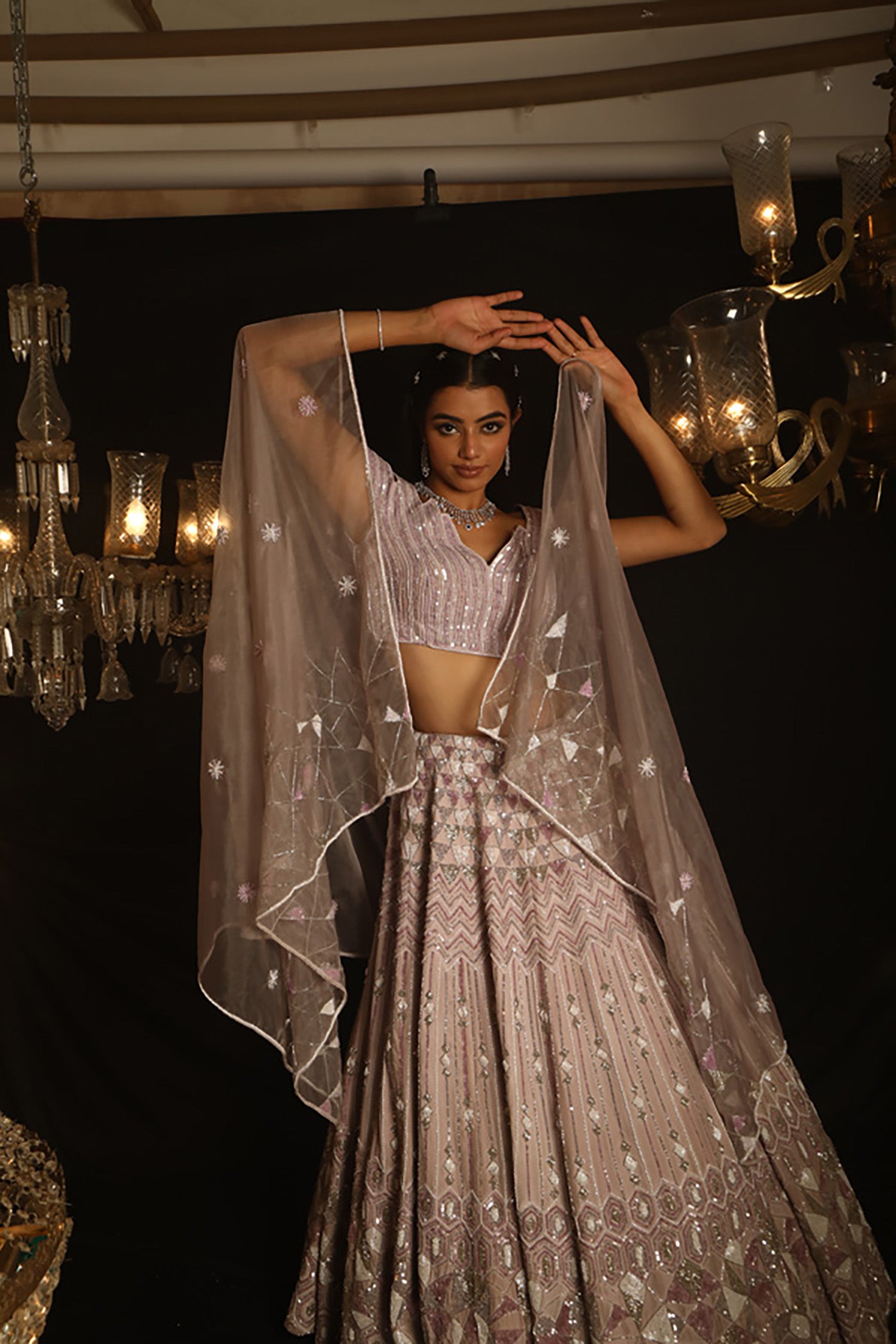 Mauvette Indo-Western