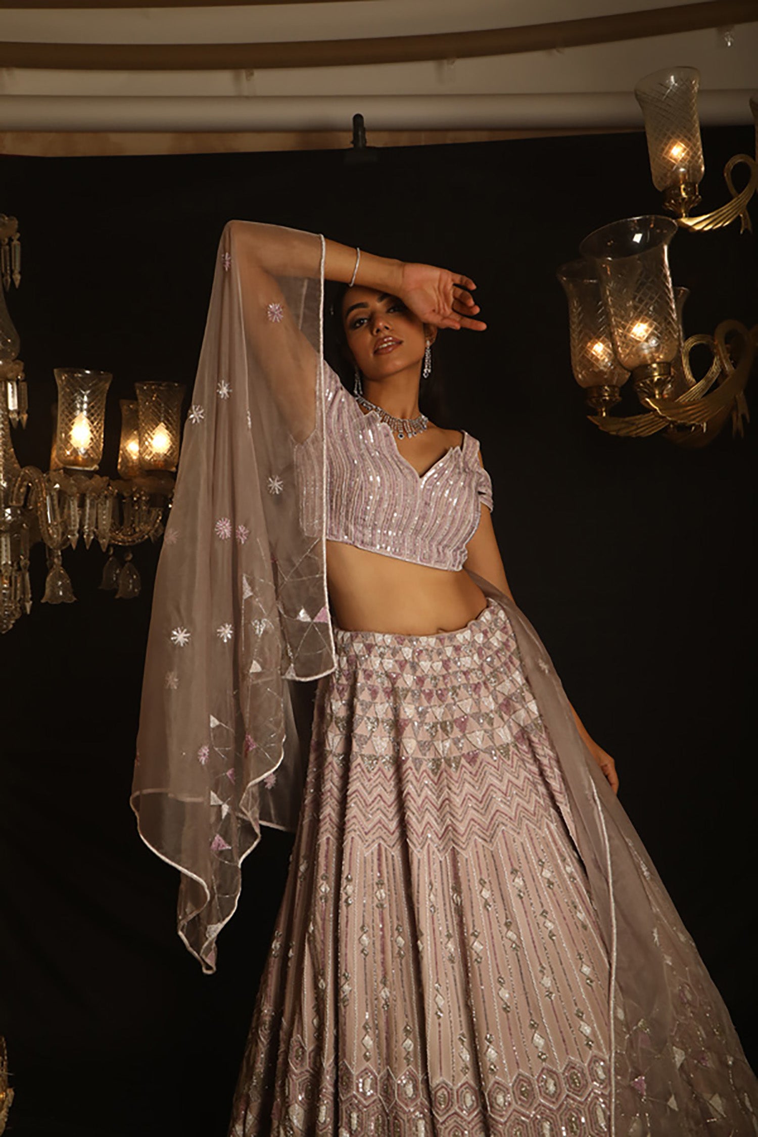 Mauvette Indo-Western