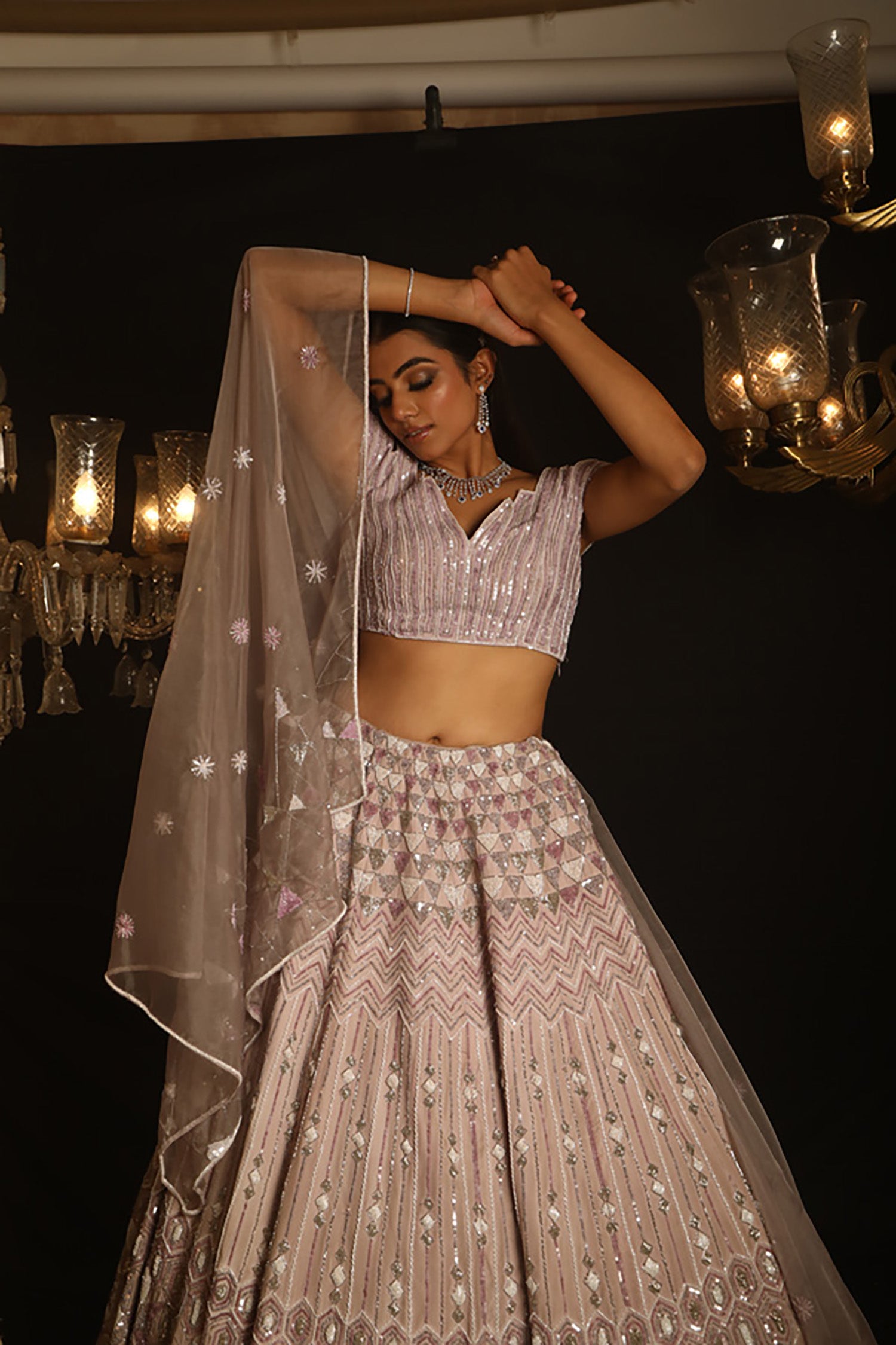 Mauvette Indo-Western