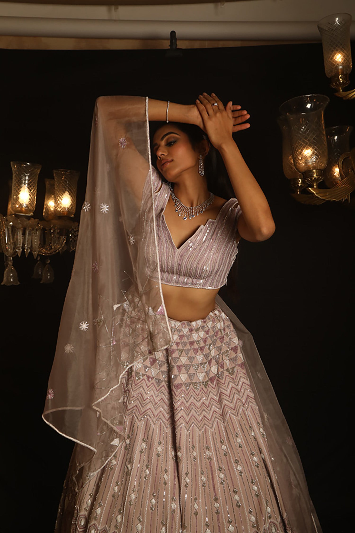 Mauvette Indo-Western