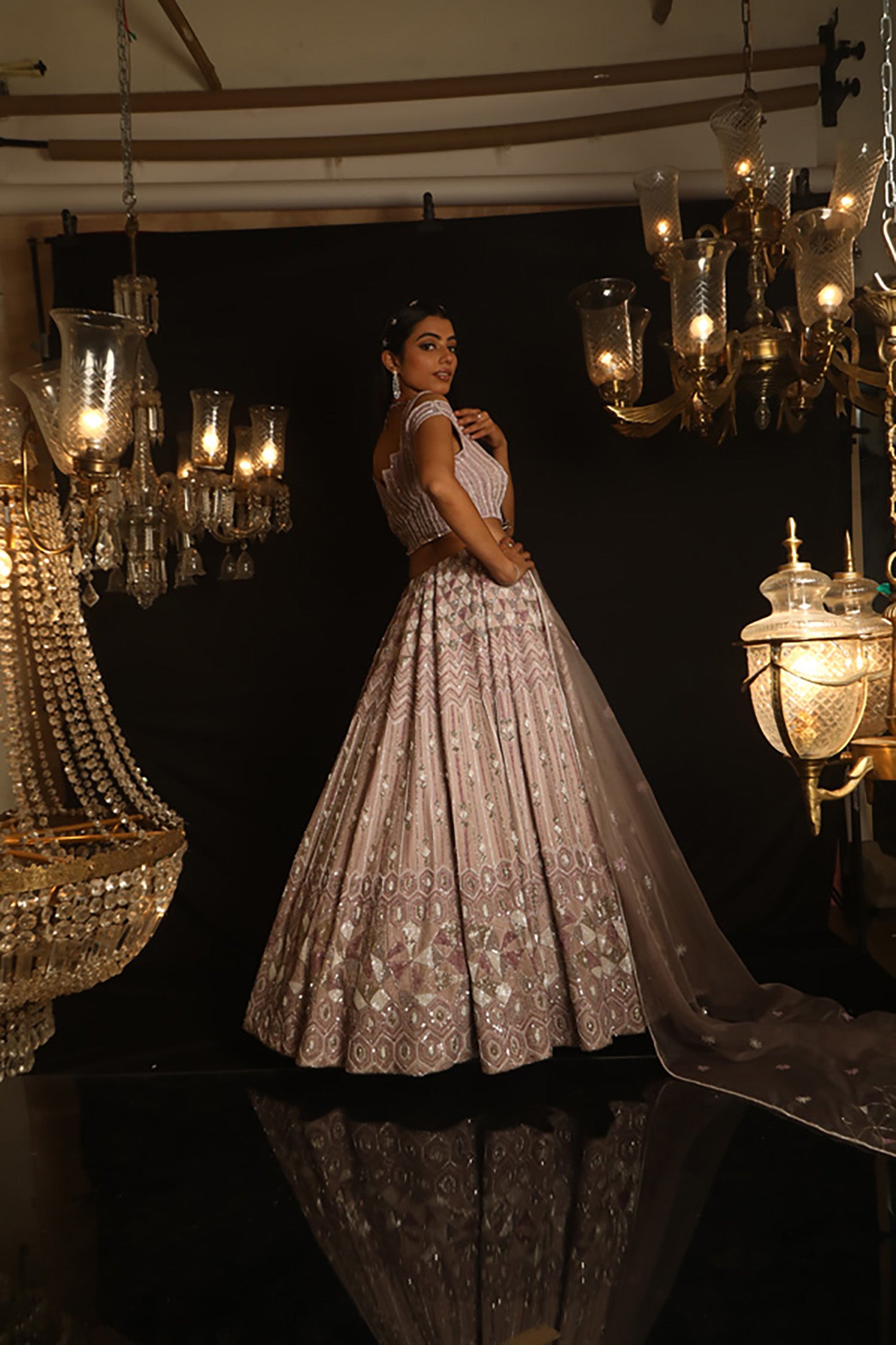 Mauvette Indo-Western