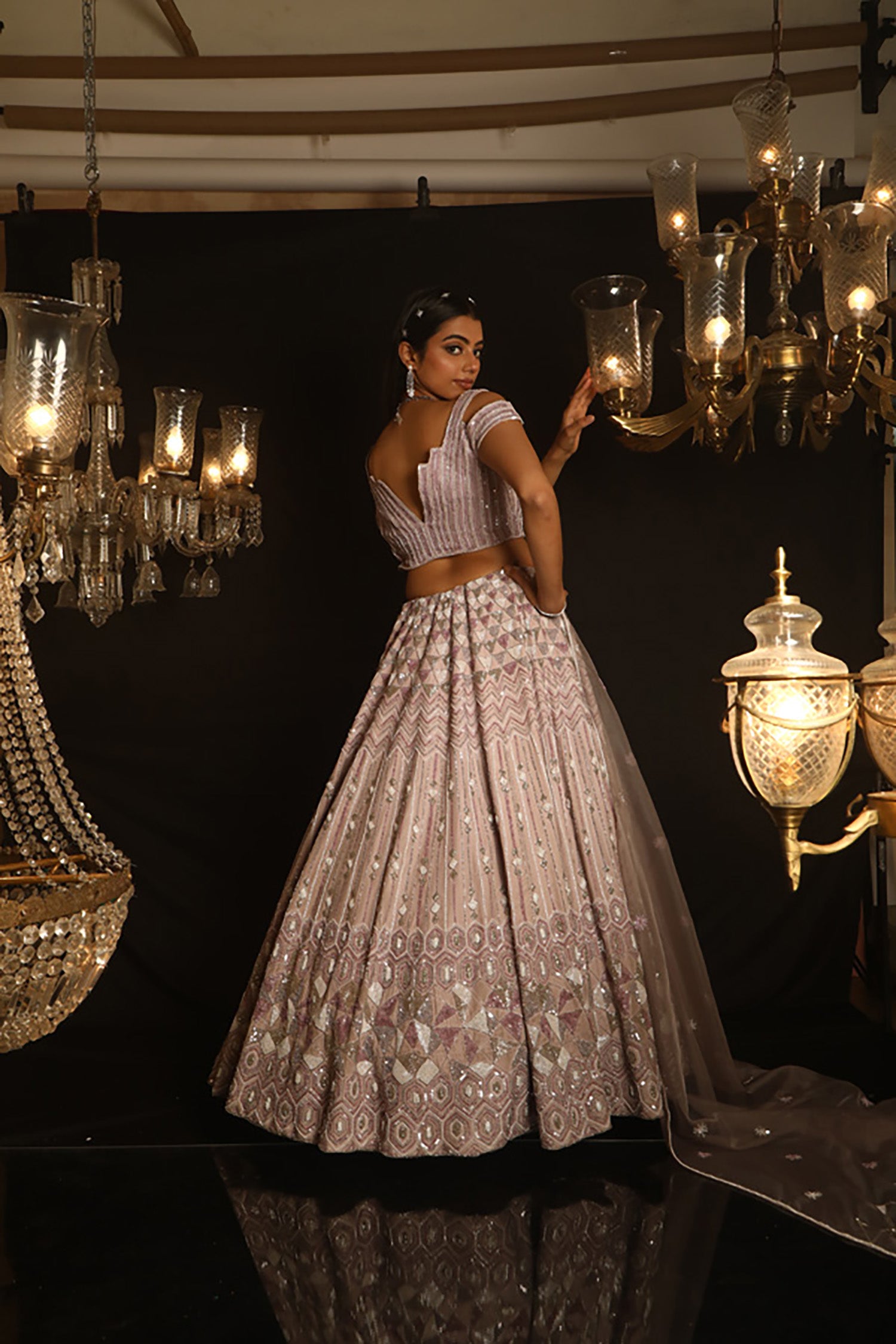 Mauvette Indo-Western