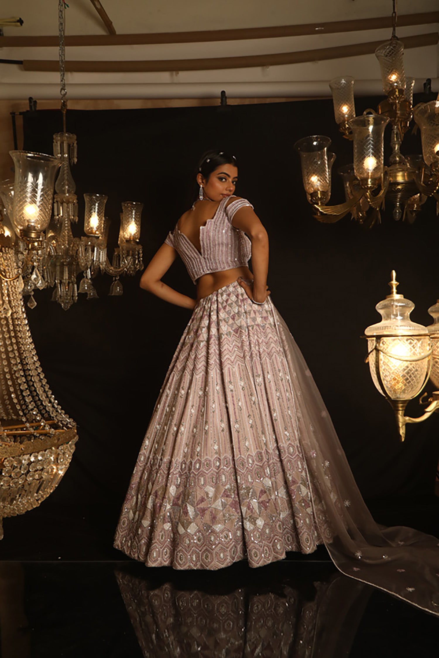 Mauvette Indo-Western