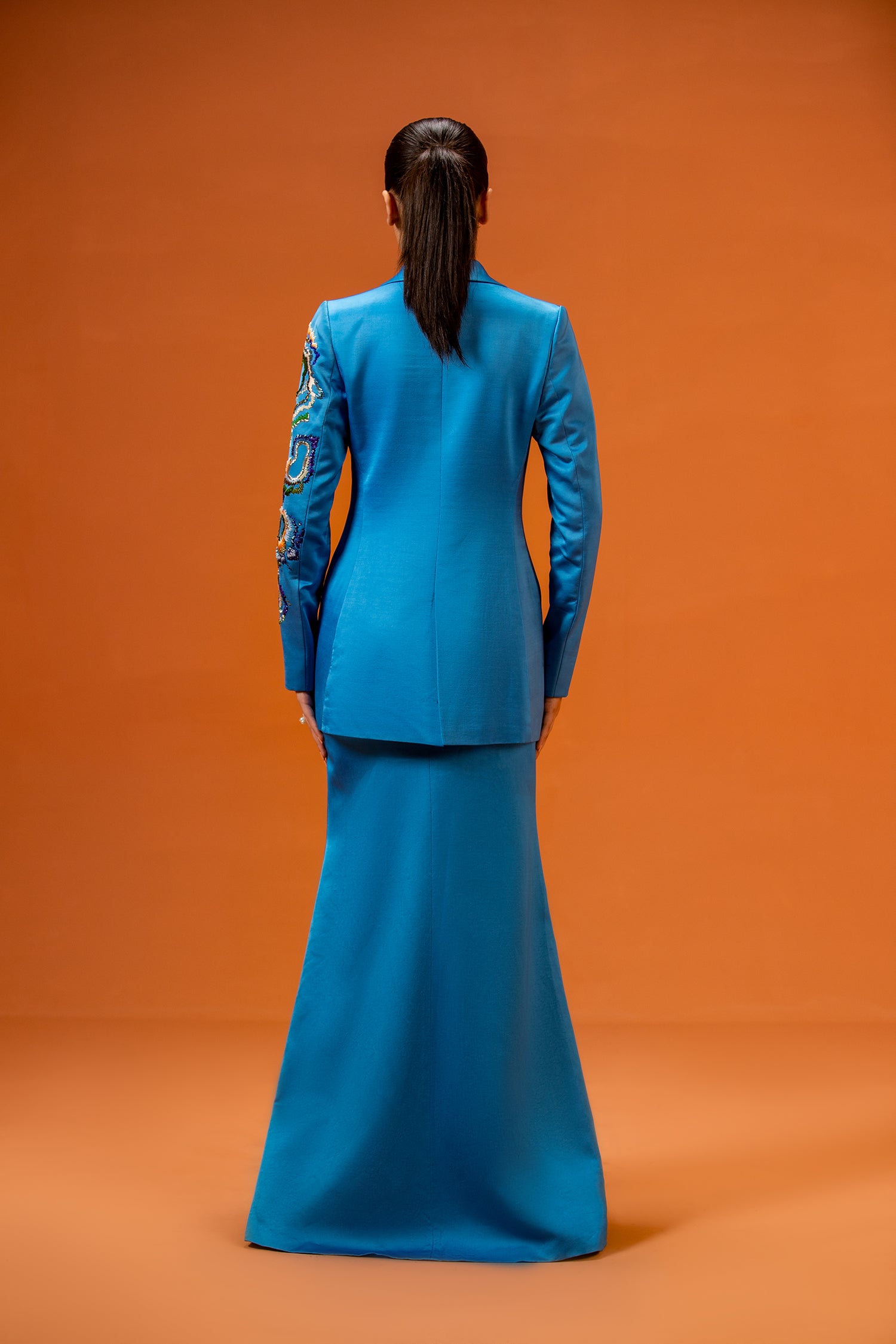 Opra Cut Out Blazer, Skirt Set