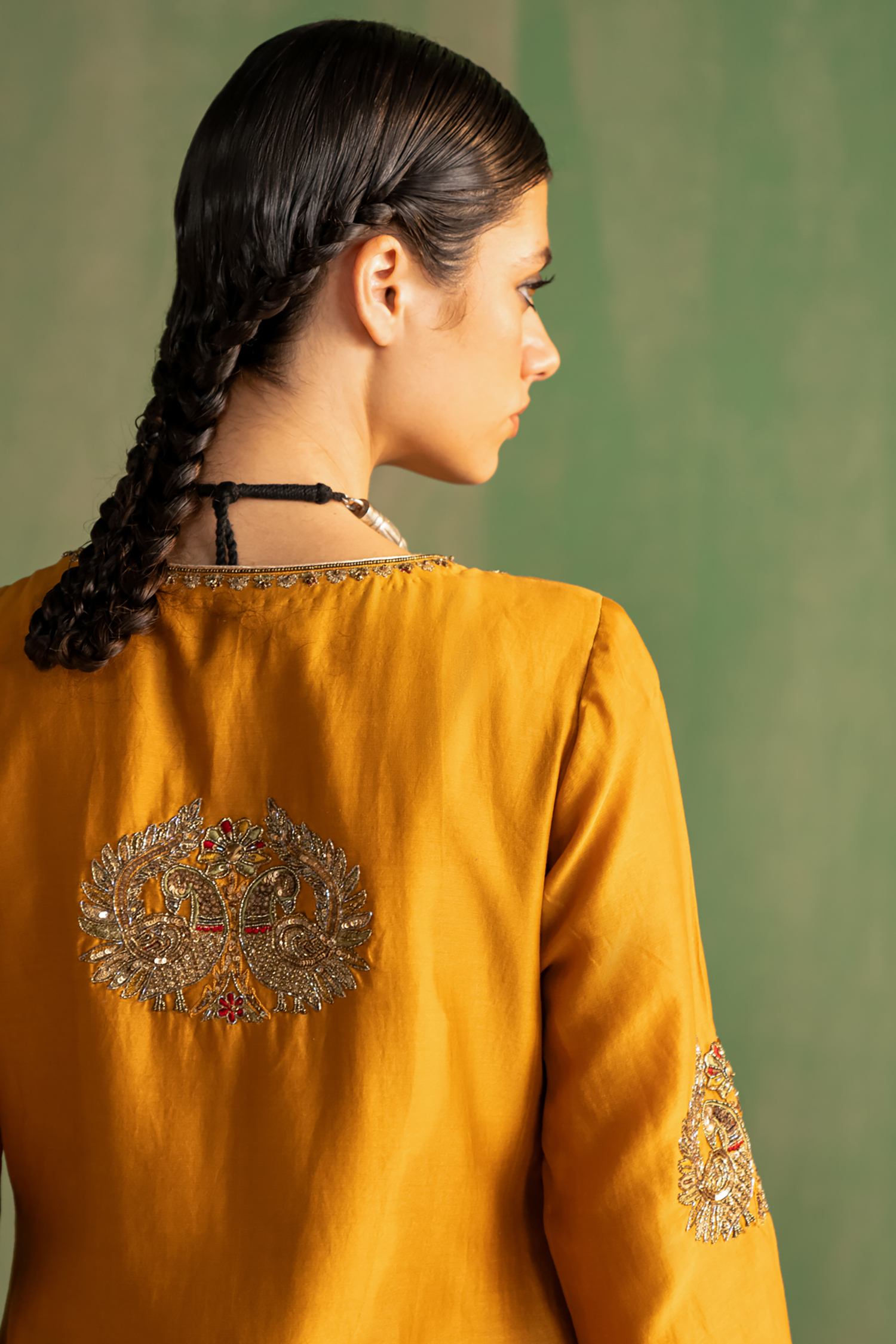 Vanya Mustard Tulip Pant Set