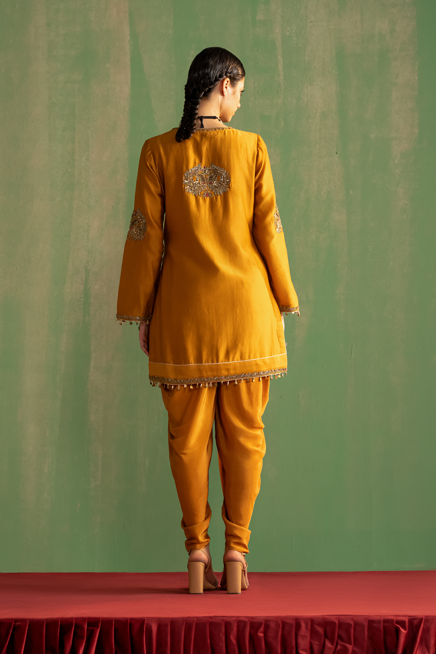 Vanya Mustard Tulip Pant Set