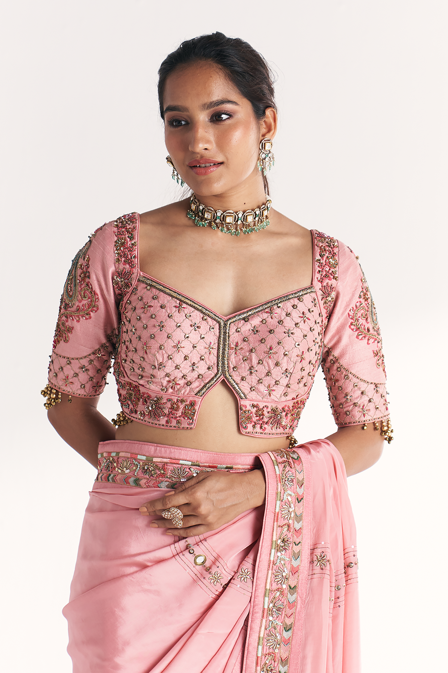 Navya Light Pink Saree