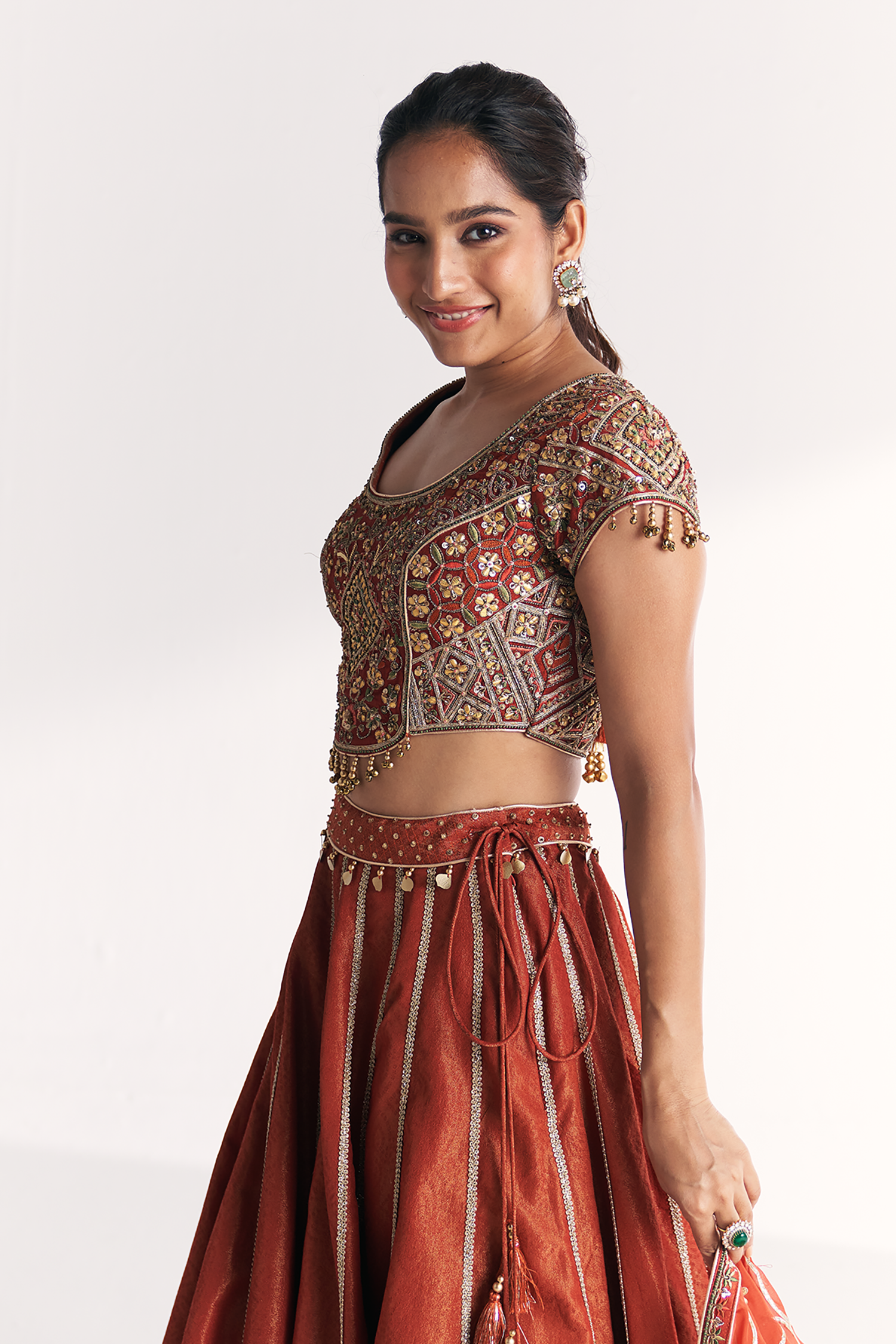 Padma Rust Lehenga Set