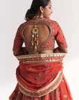 Kesar Tangerine Lehenga Set