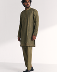 Rajbari Green Kurta Set