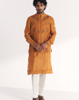 Mahwar Mustard Nehru Jacket Set