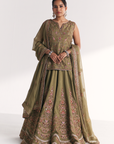 Chandni Green Lehenga Set