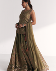 Chandni Green Lehenga Set