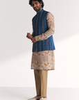 Musawir Blue Nehru Jacket Set