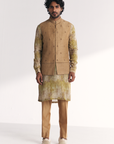 Dilawar Green Nehru Jacket Set