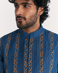 Shahid Blue Nehru Jacket Set