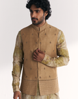 Dilawar Green Nehru Jacket Set