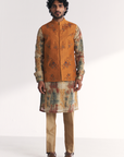Janak Mustard Nehru Jacket Set