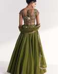 Rangooli Green Lehenga Set