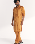 Nazir Mustard Pathani Kurta Set