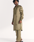 Faris Green Pathani Kurta Set