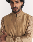 Yawar Green Nehru Jacket Set