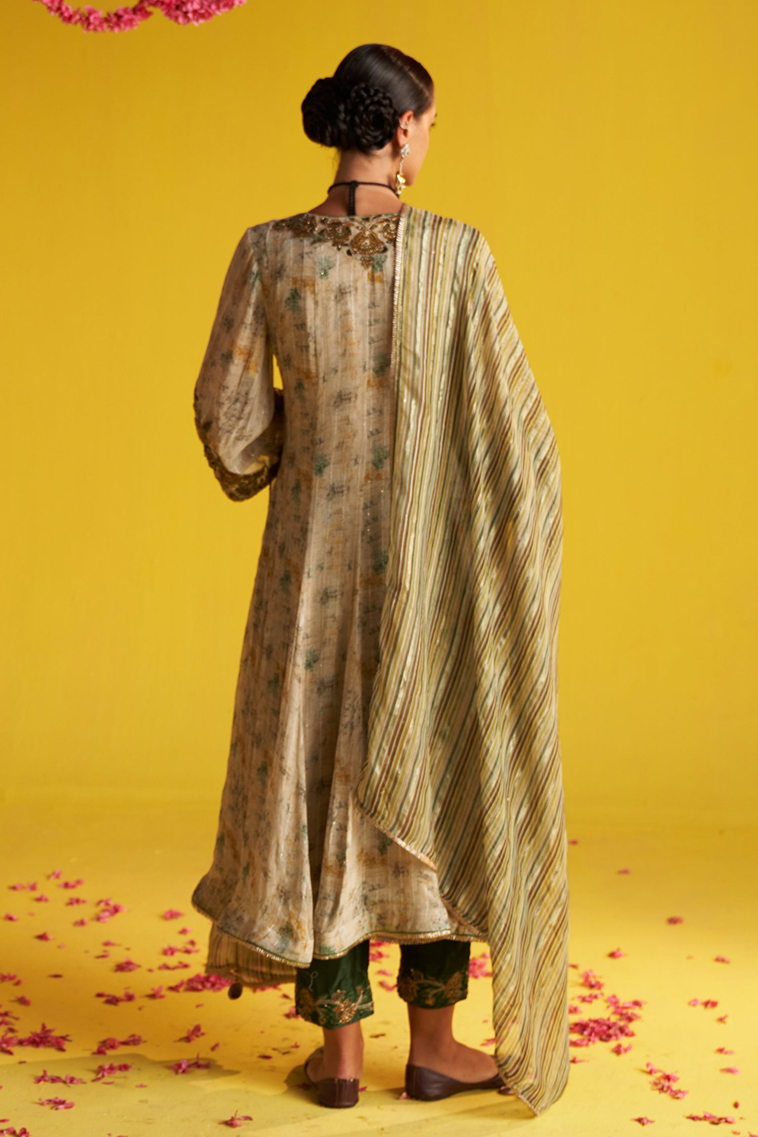 Neha Green Anarkali Set