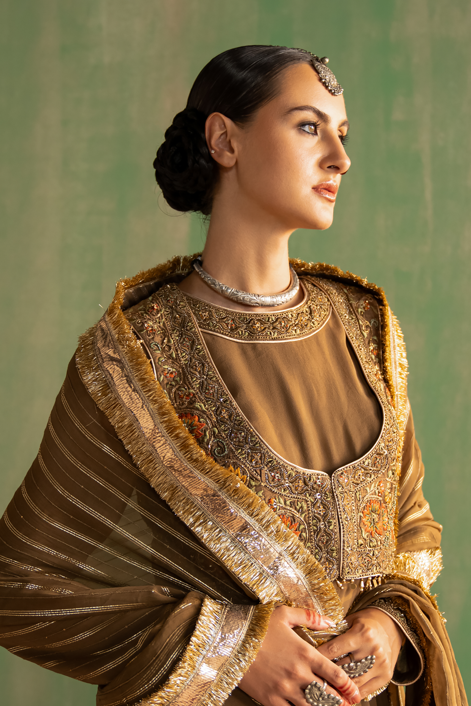 Bhavna Brown Anarkali Set