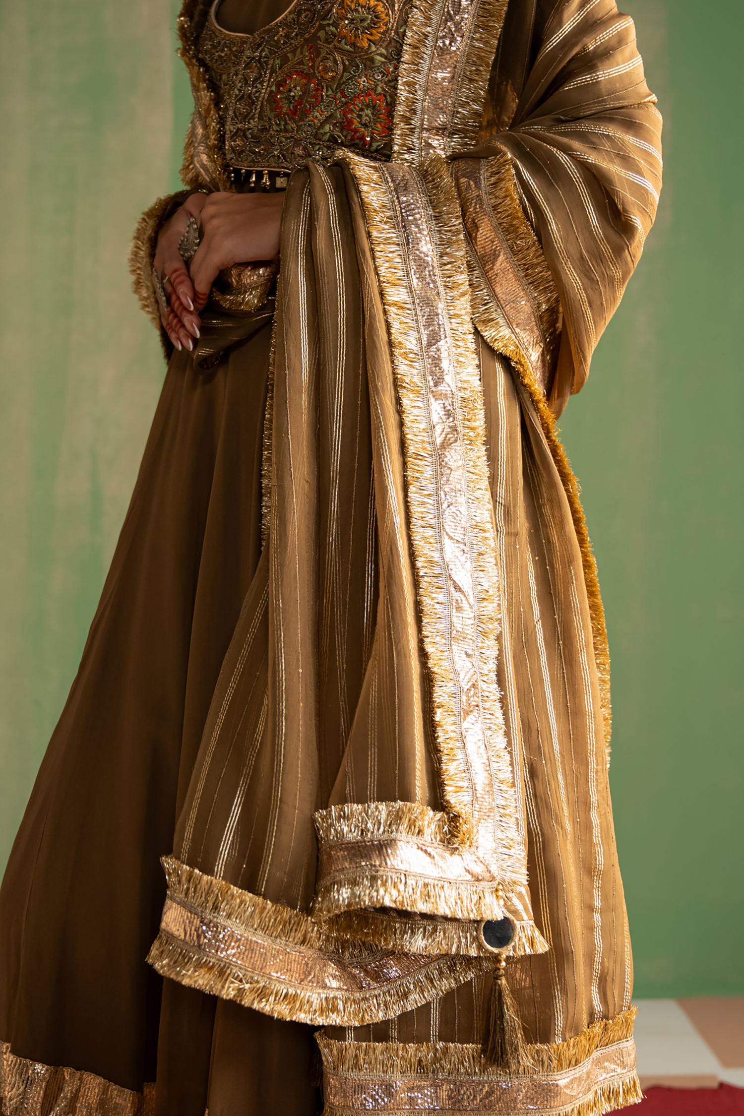 Bhavna Brown Anarkali Set
