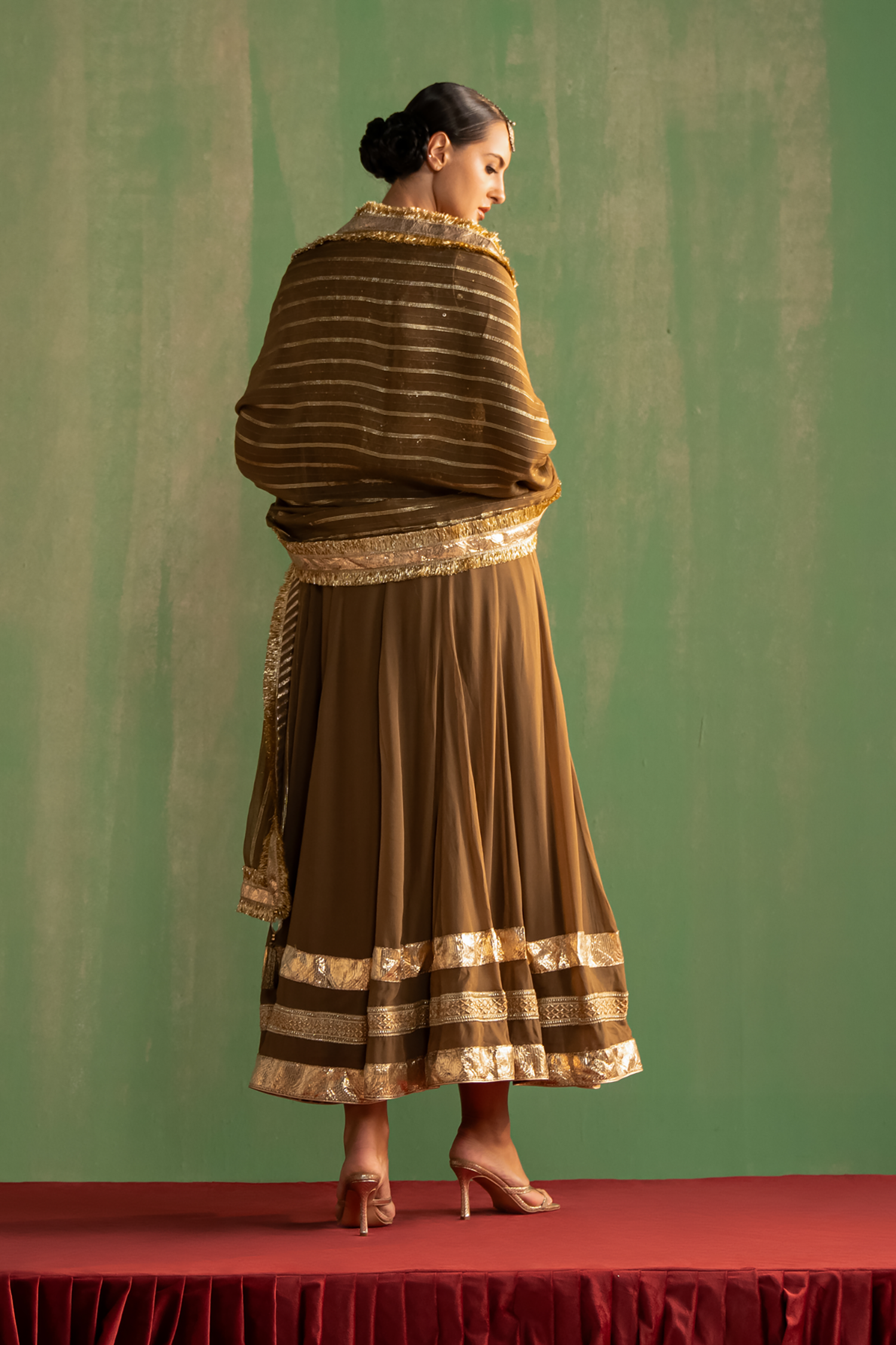 Bhavna Brown Anarkali Set