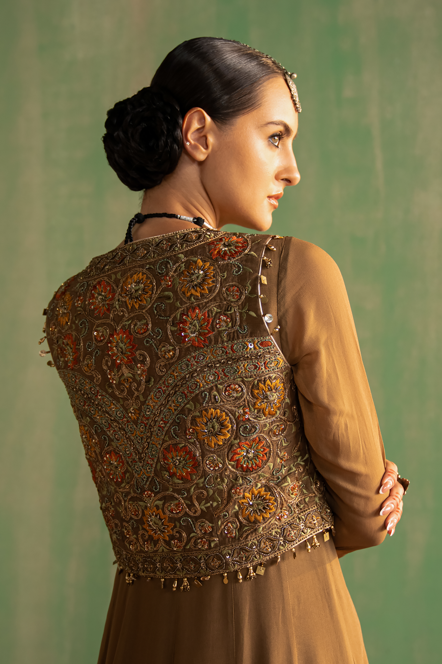 Bhavna Brown Anarkali Set