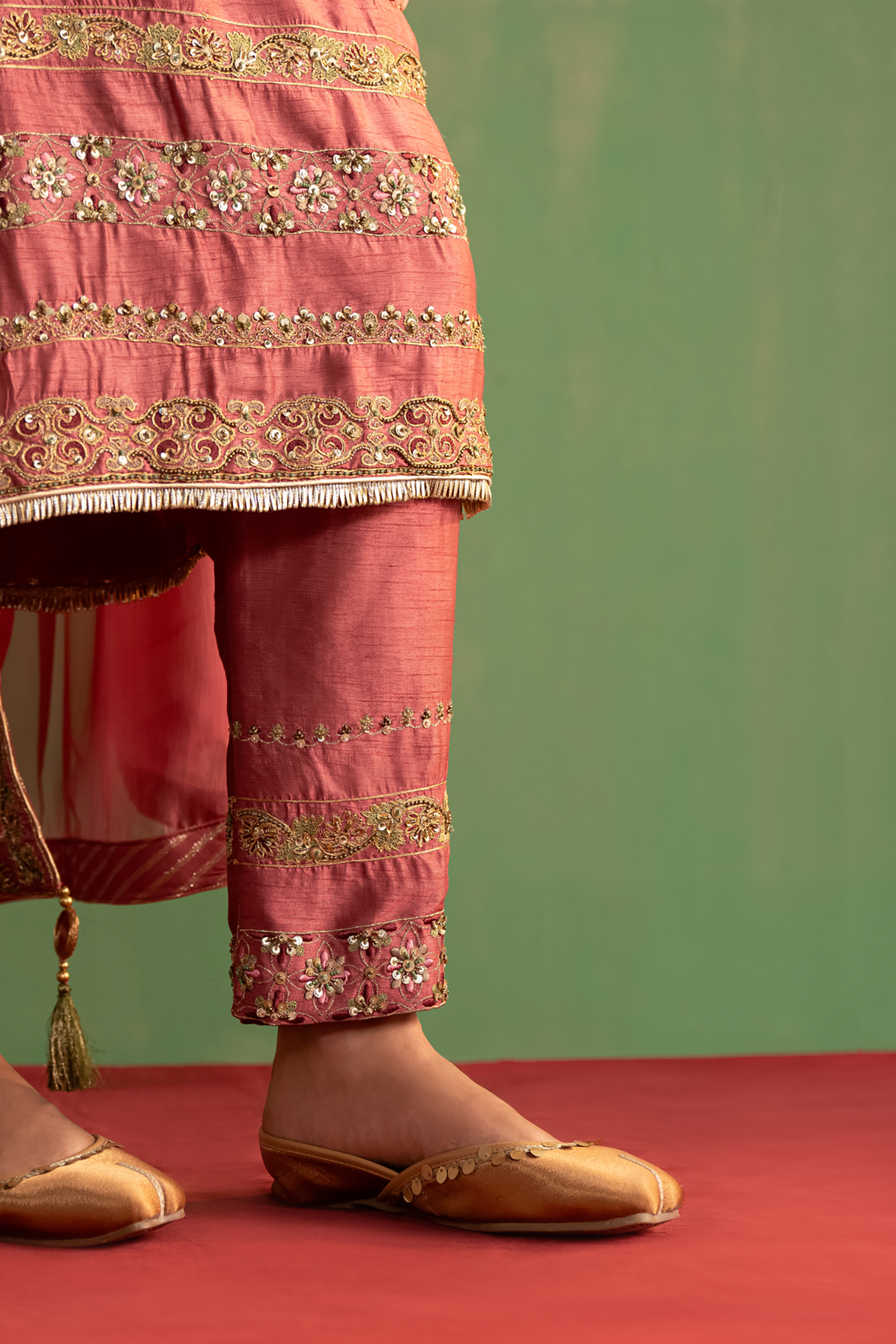 Akansha Mauve Pink Kurta Pant Set