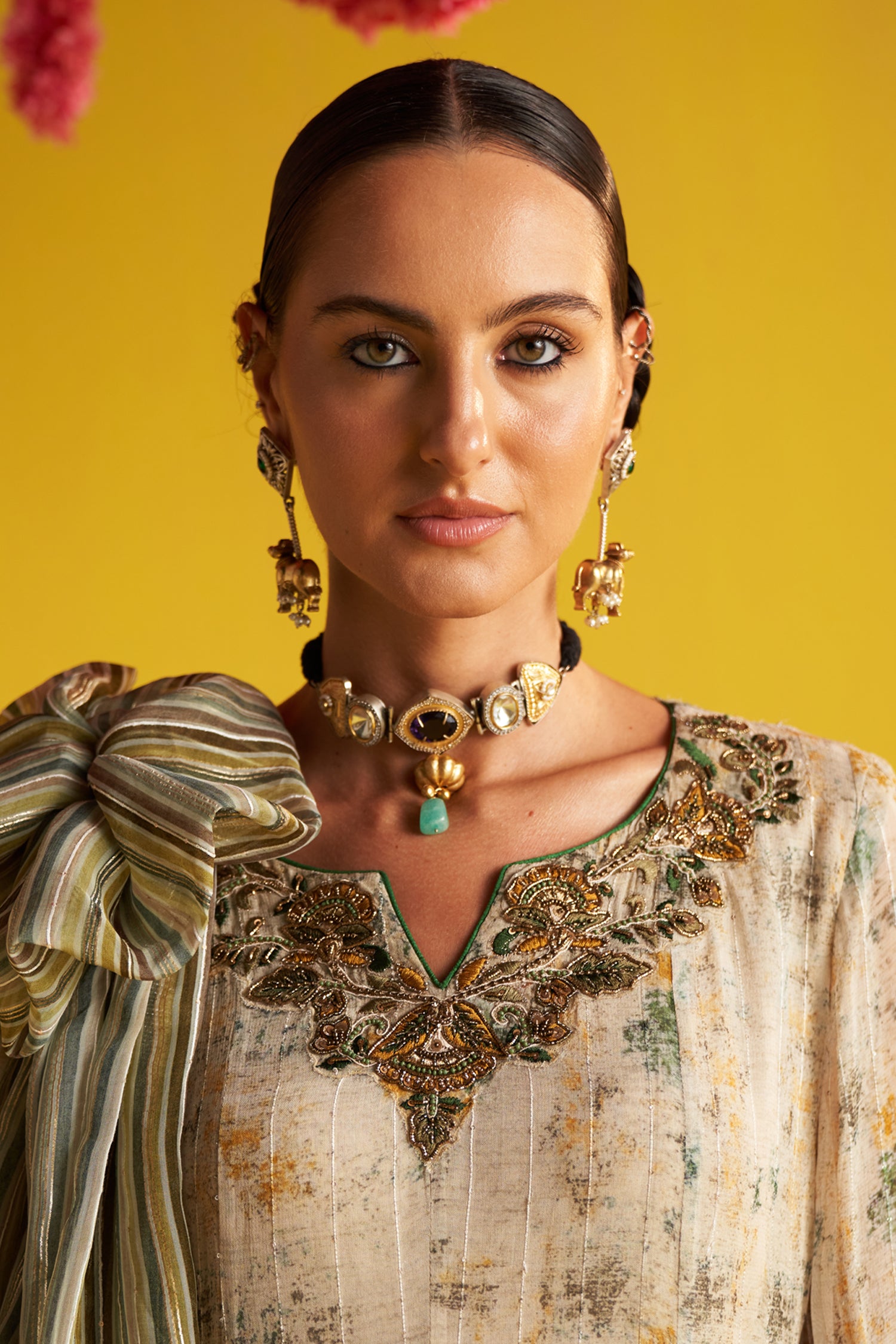 Neha Green Anarkali Set