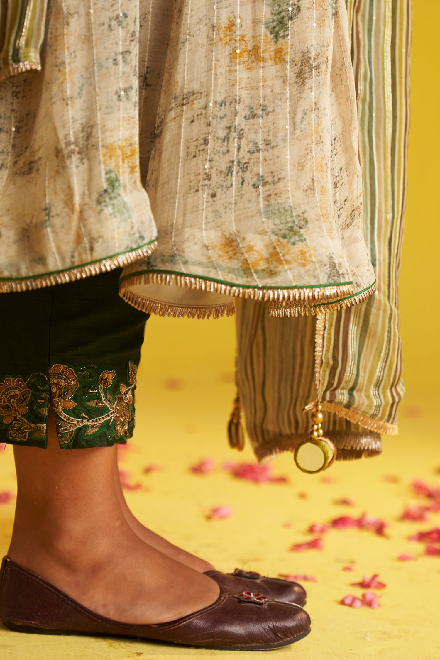 Neha Green Anarkali Set