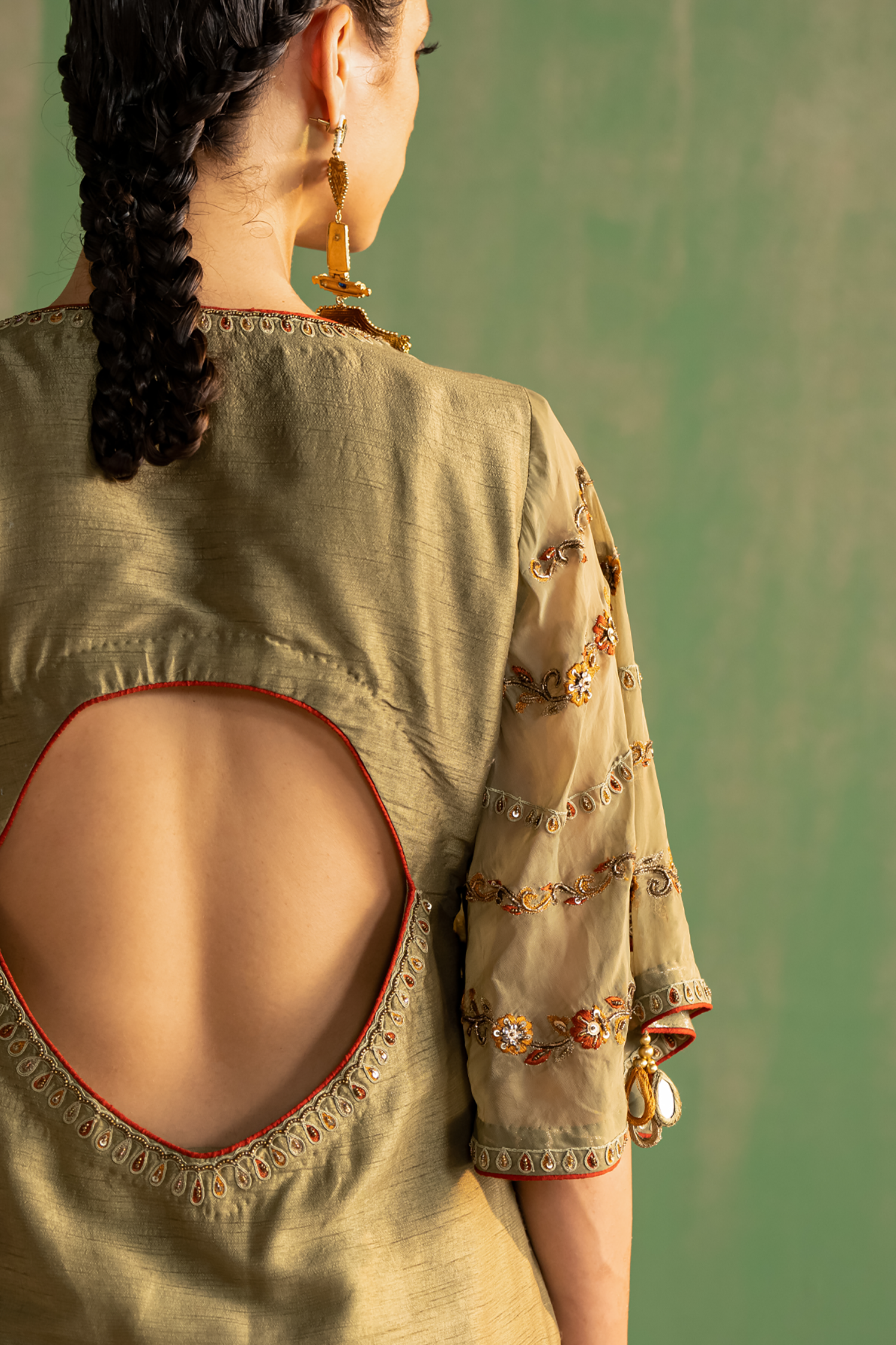 Alira Green Kurta Gharara Set