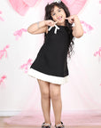 Black Dress with Bow Detailing